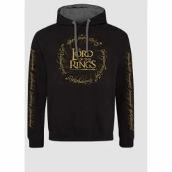 Geek-Aboo The Lord Of The Rings - Gold Foil Logo Pullover