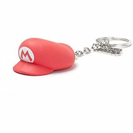 Super Mario Gaming Mario Hat 3D Rubber Keychain