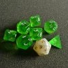 Sirius Dice Polyhedral Set Translucent Green