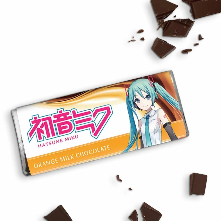 Vocaloid Snacks & Drinks Hatsune Miku Orange Chocolate Bar