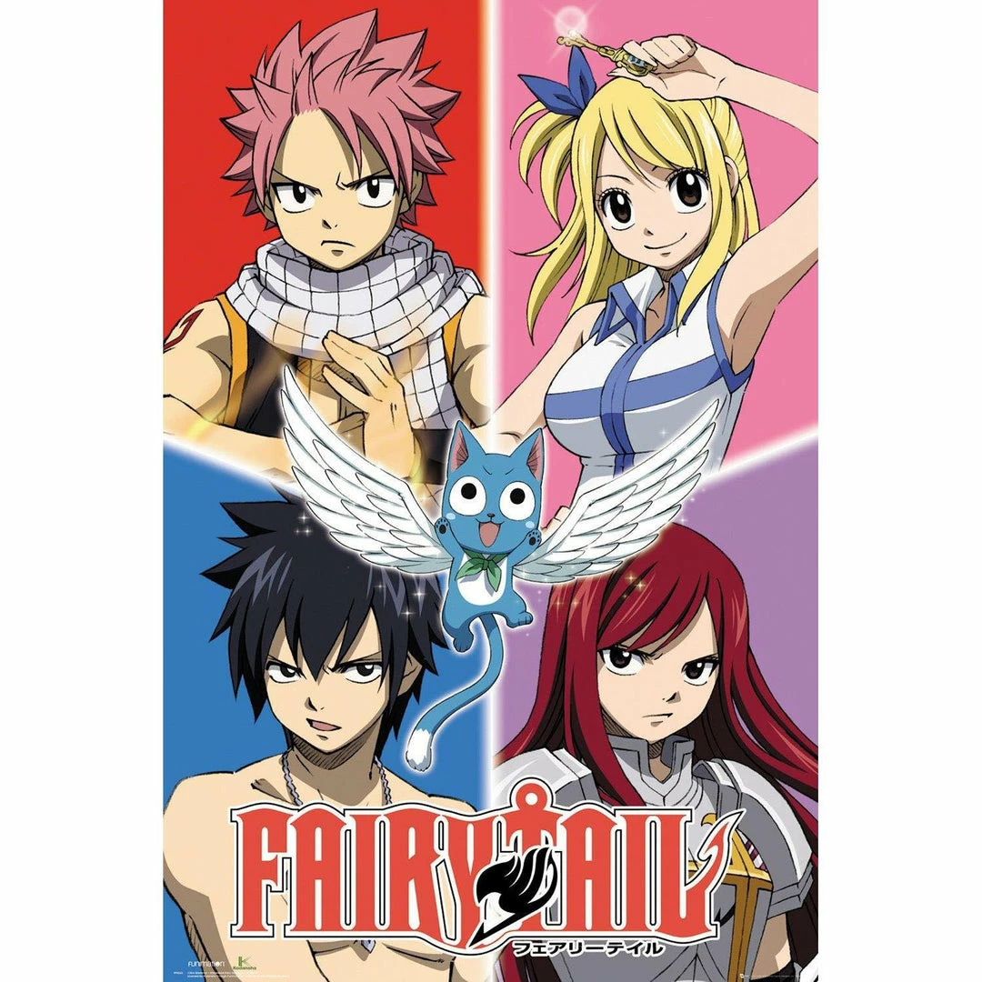 Fairy Tail Quad Maxi Poster