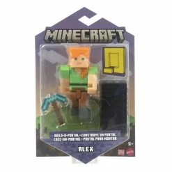 Minecraft Gaming Alex With Build-A-Portal Figurine