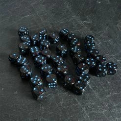 Chessex Tabletop Speckled D6 Set Of 36 Blue Stars