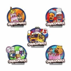 Home & Gifts Pinfinity Overcooked 5th Anniversary AR Pin Badge Set