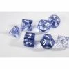 Chessex Nebula Black/White Polyhedral 7 Die Set Tabletop