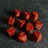 Chessex Speckled D10 Strawberry Dice Set
