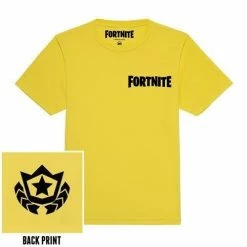 Fortnite Battle Star Yellow Mens T-Shirt