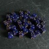 Chessex Speckled D6 Set Of 36 Golden Cobalt