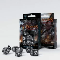 Q-Workshop Dragons Black/White Dice Set