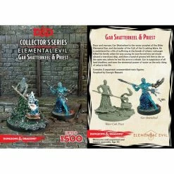 Dungeons & Dragons D&D: Gar Shatterkeel And Priest 2 Figures Tabletop