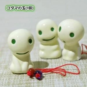 Princess Mononoke Princess Monoke: Kodama Figurine With Power Pendant Anime & Manga Figures