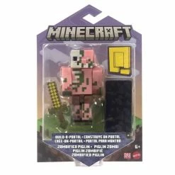 Minecraft Zombified Piglin With Build-A-Portal Figurine