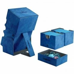 GameGenic Tabletop Stronghold 200-Card Convertible Deck Box Blue