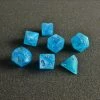 Chessex Tabletop Luminary Sky/Silver Polyhedral 7 Die Set
