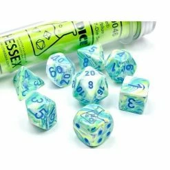 Chessex Lab Dice Festive Garden/Blue 7-Die Set