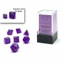 Chessex Mini-Poly 7 Borealis Purp/Gold Tabletop