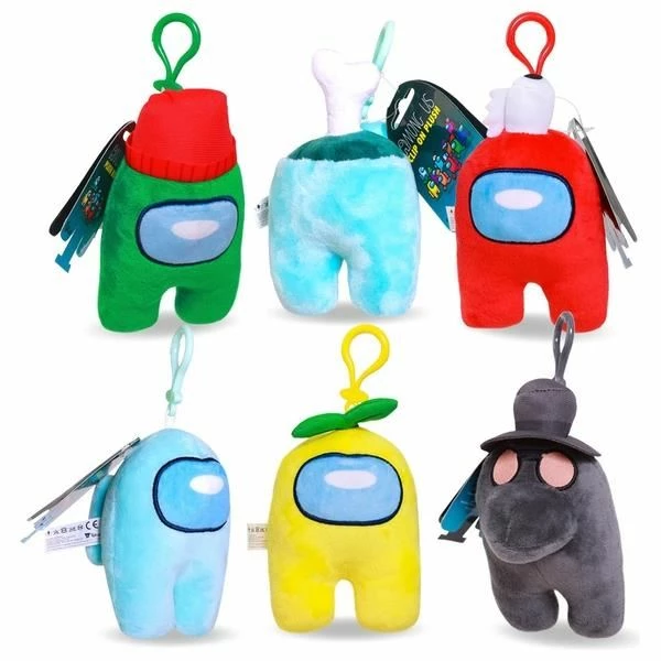 Among Us White Bag Clip Gaming