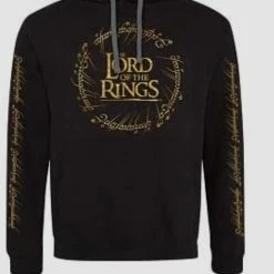 Geek-Aboo The Lord Of The Rings - Gold Foil Logo Pullover