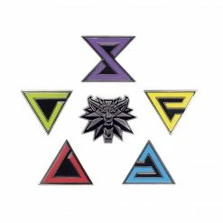 The Witcher 3 Enamel Pin Set Gaming