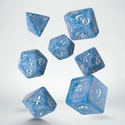 Q-Workshop Tabletop Elvish Glacier/White Dice Set